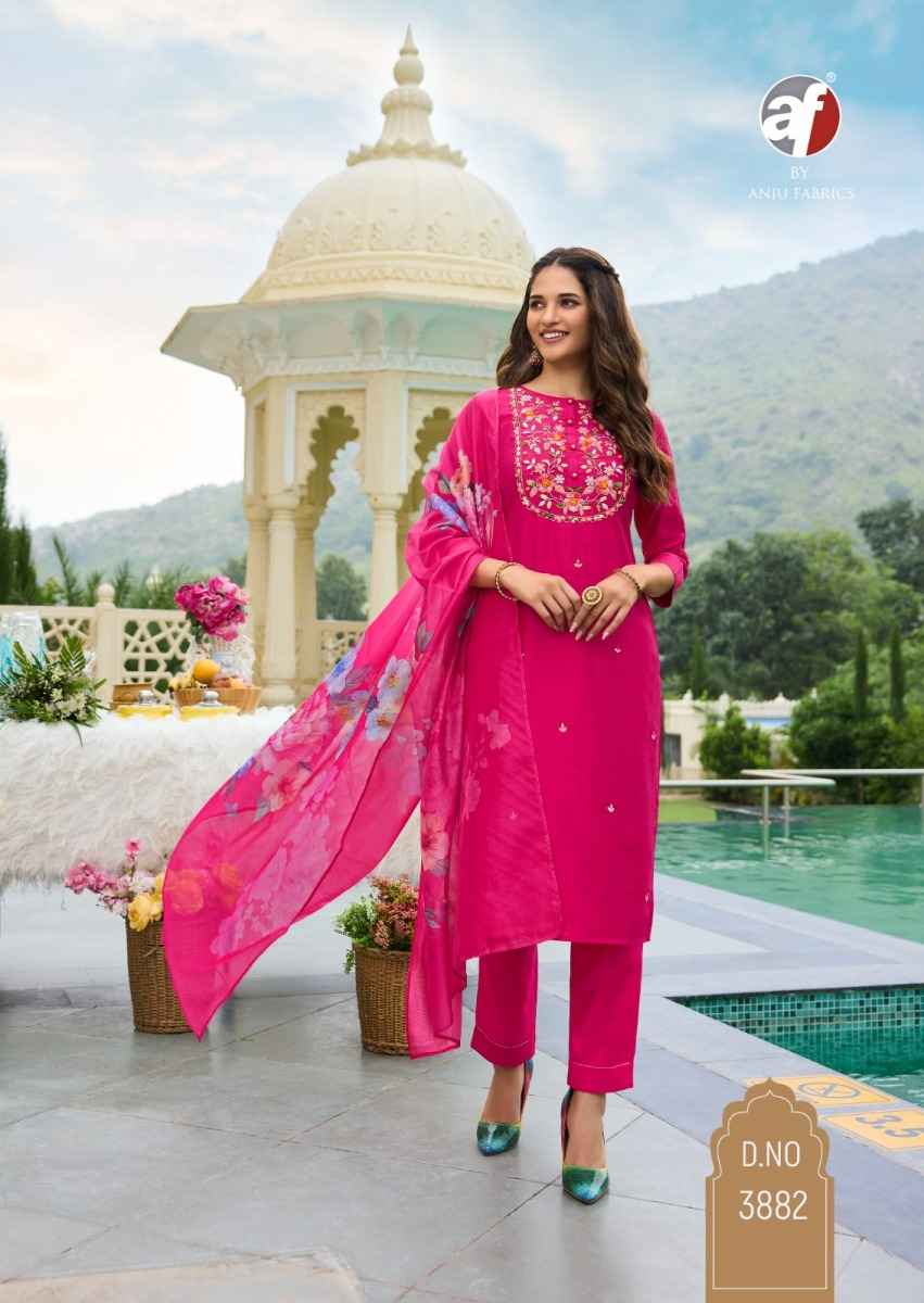 Anju Fabrics Desi Dhaga Viscose Readymade Suit (6 pcs Catalogue)