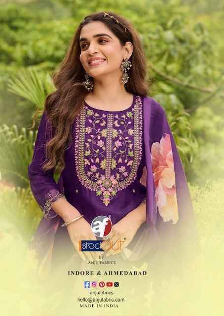 Anju Fabrics Ghunghat Vol-11 Silk Readymade Dress (6 pcs Catalogue)