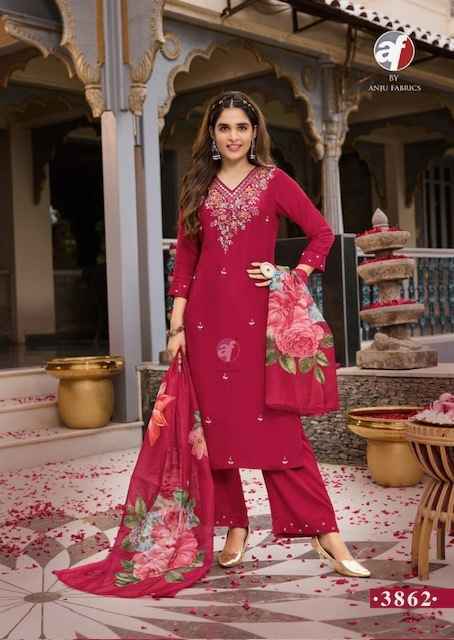 Anju Fabrics Ghunghat Vol-11 Silk Readymade Dress (6 pcs Catalogue)