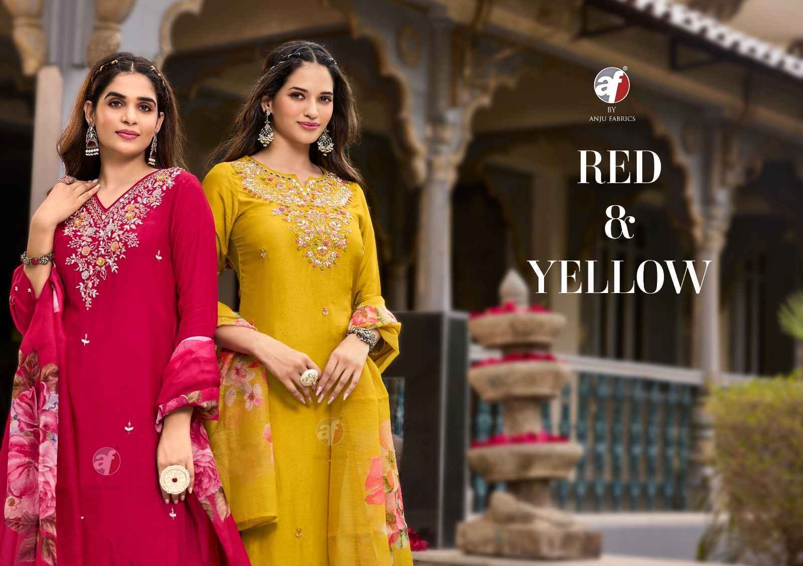 Anju Fabrics Ghunghat Vol-11 Silk Readymade Dress (6 pcs Catalogue)