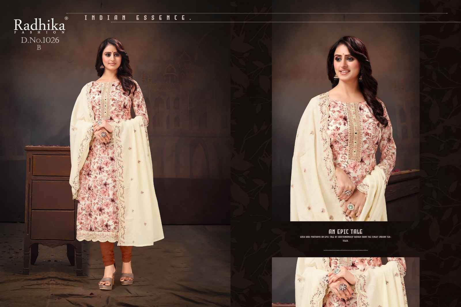 Azara Ruhani Cotton Dress Material 4 pcs Catalogue