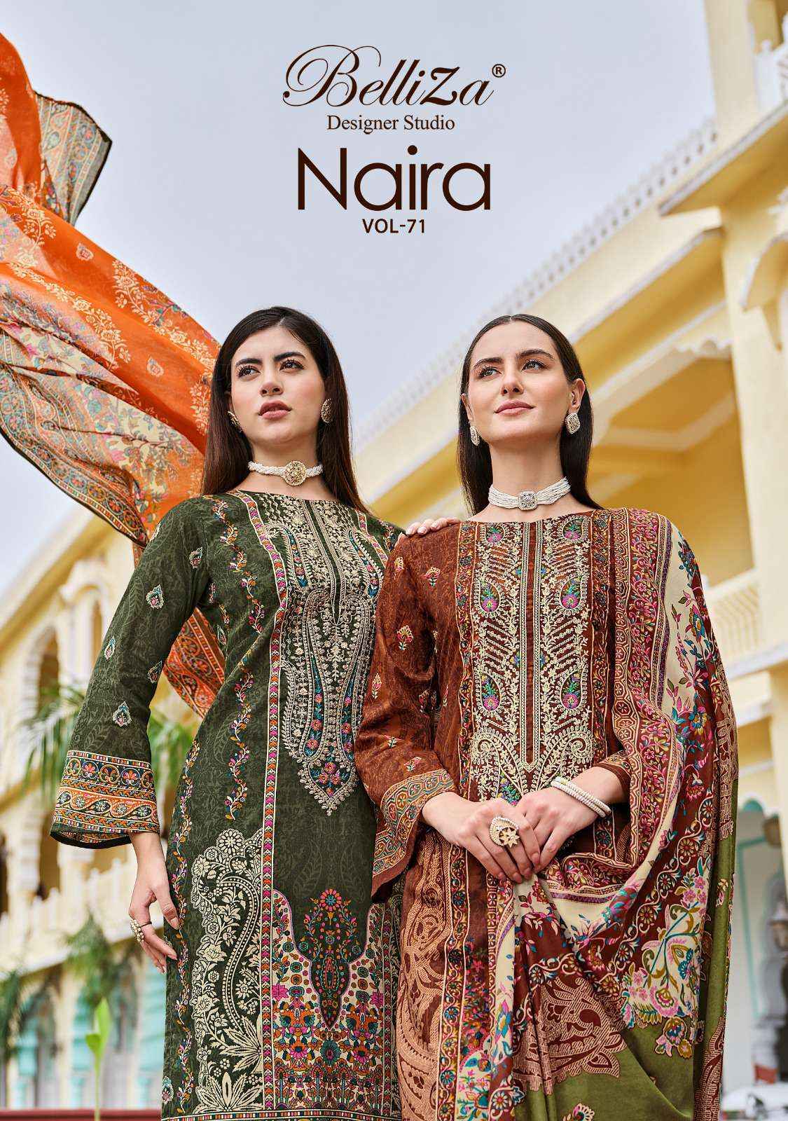 Belliza Naira Vol-71 Cotton Dress Material (8 pcs Cataloge)