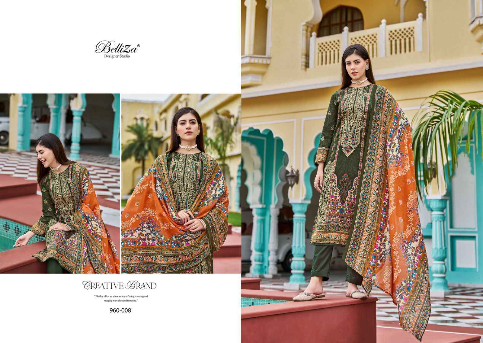 Belliza Naira Vol-71 Cotton Dress Material (8 pcs Cataloge)