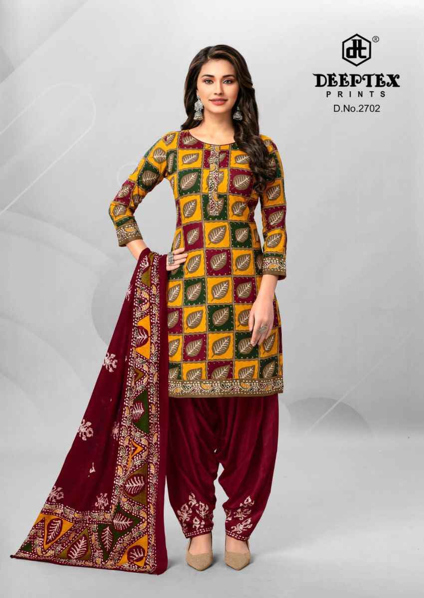Deeptex Batik Plus Vol-27 Cotton Dress Material (10 pcs Catalogue)