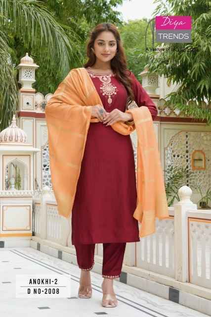 Diya Trends Anokhi Vol 2 Modal Silk Kurti Combo 8 pcs Catalogue