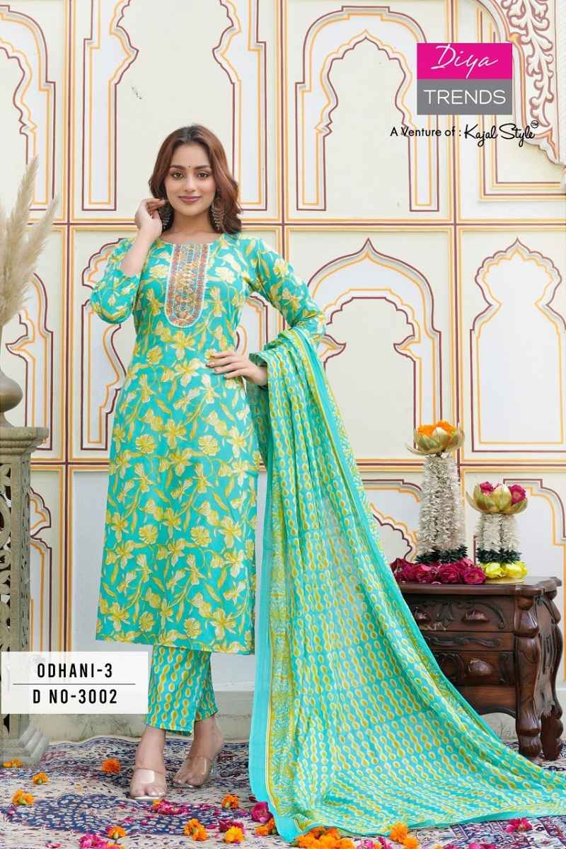 Diya Trends Odhani Vol-3 Cotton Printed Readymade Suit (10 pcs Catalogue)