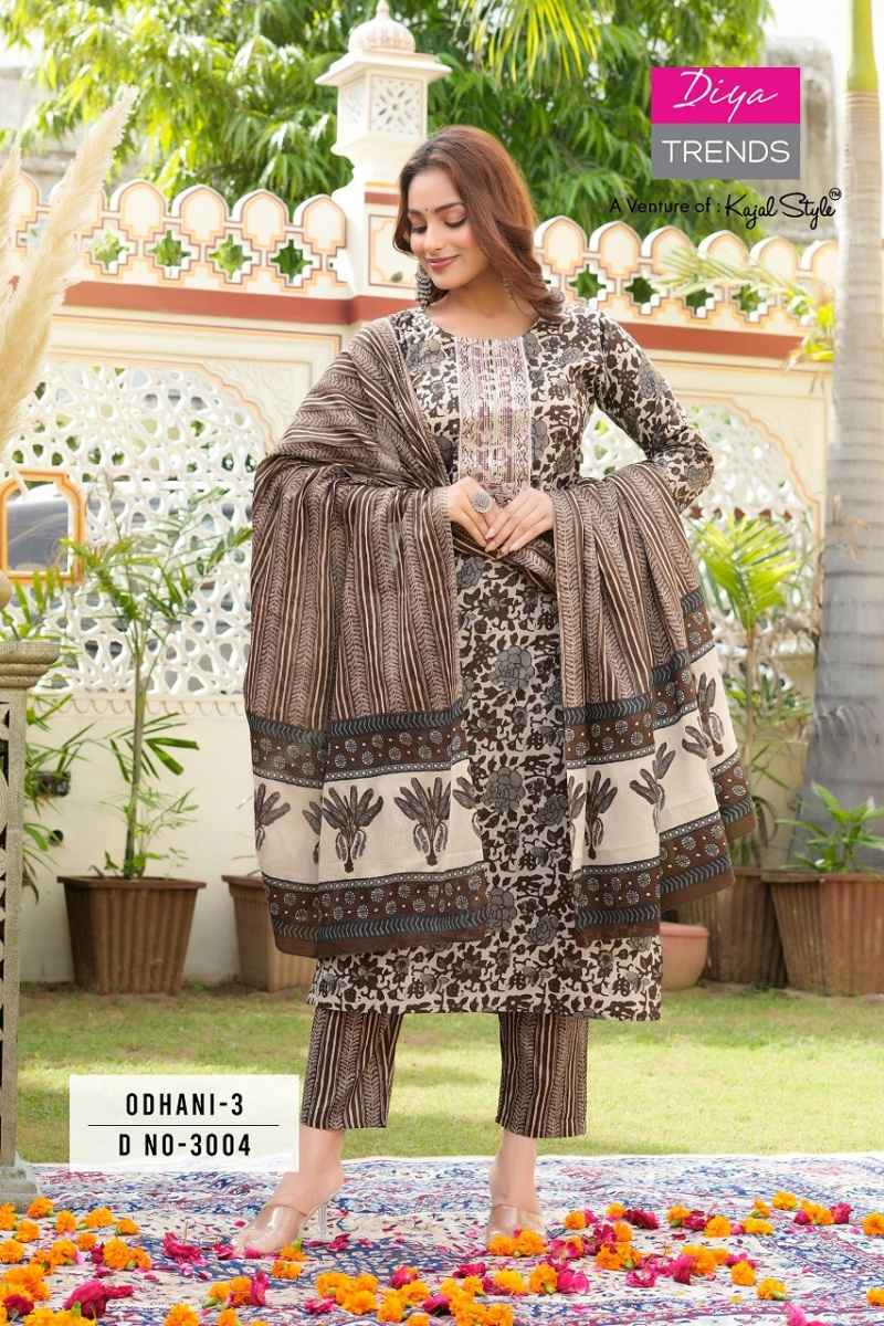Diya Trends Odhani Vol-3 Cotton Printed Readymade Suit (10 pcs Catalogue)