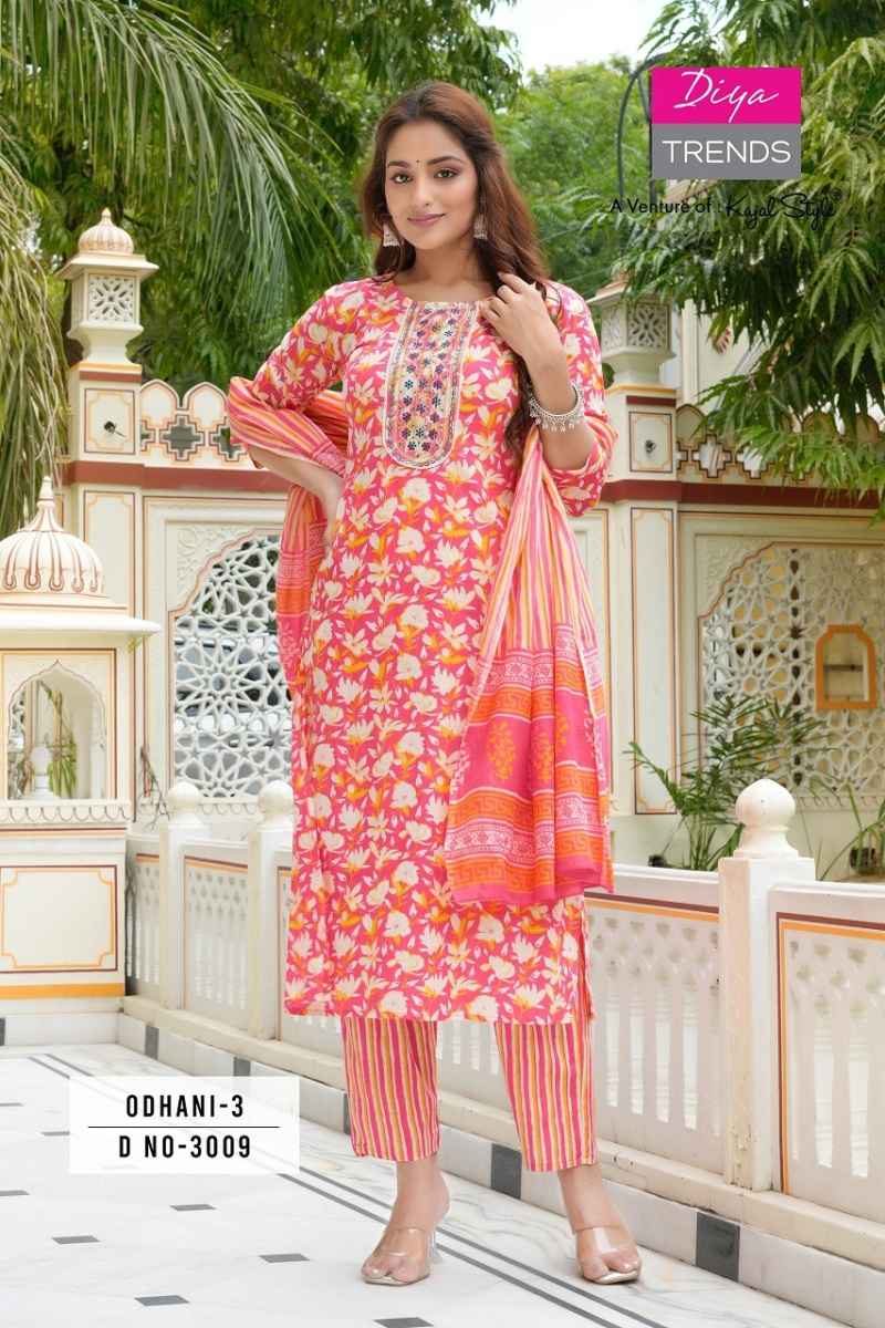 Diya Trends Odhani Vol-3 Cotton Printed Readymade Suit (10 pcs Catalogue)