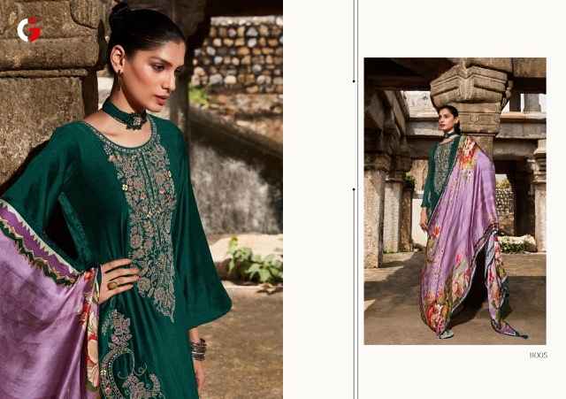 Gull Jee Afsana Viscose Velevt Dress Material (6 pcs Catalogue)