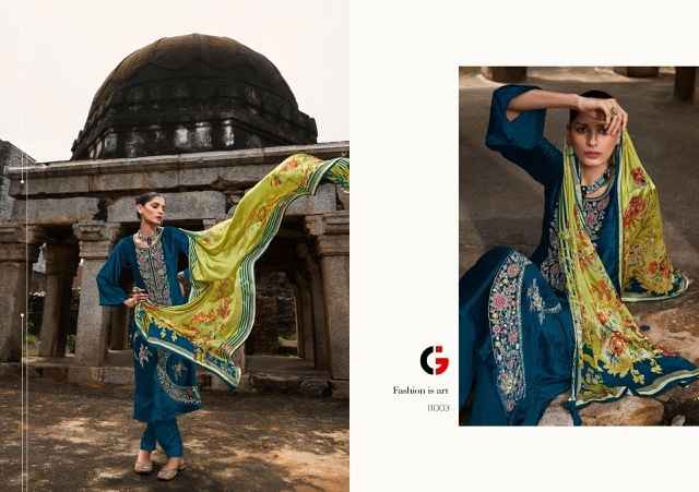 Gull Jee Afsana Viscose Velevt Dress Material (6 pcs Catalogue)