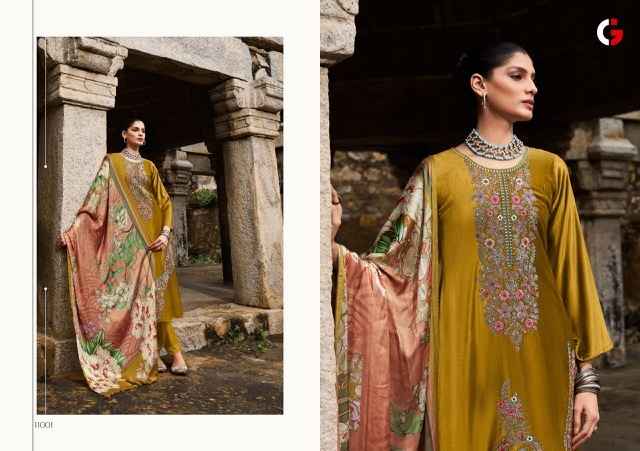 Gull Jee Afsana Viscose Velevt Dress Material (6 pcs Catalogue)