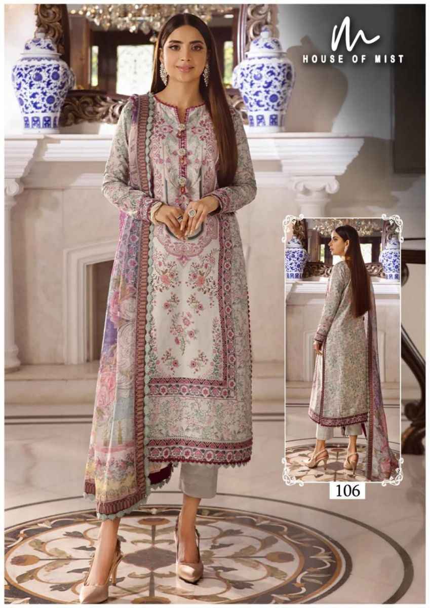 House Of Mist Ghazal Super Hit Cotton Dress Material (6 pcs Catalogue)