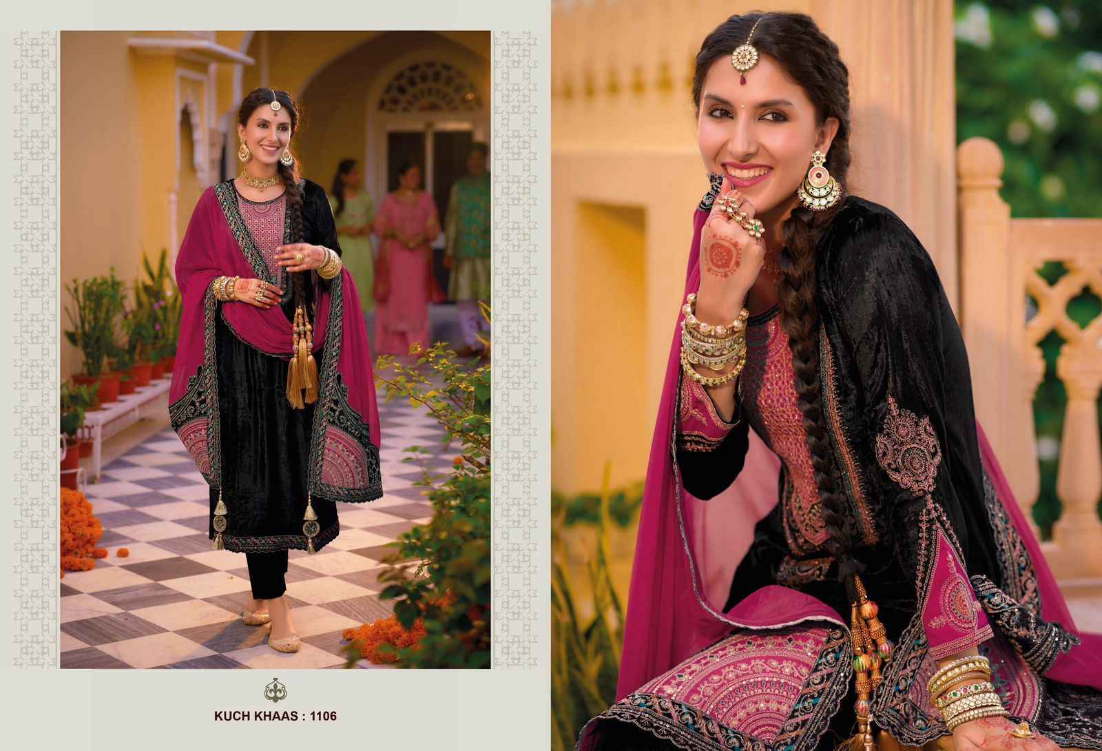 Ibiza Lifestyle Kuch Khaas Vol-11 Velvet Dress Material (7 pcs Catalogue)
