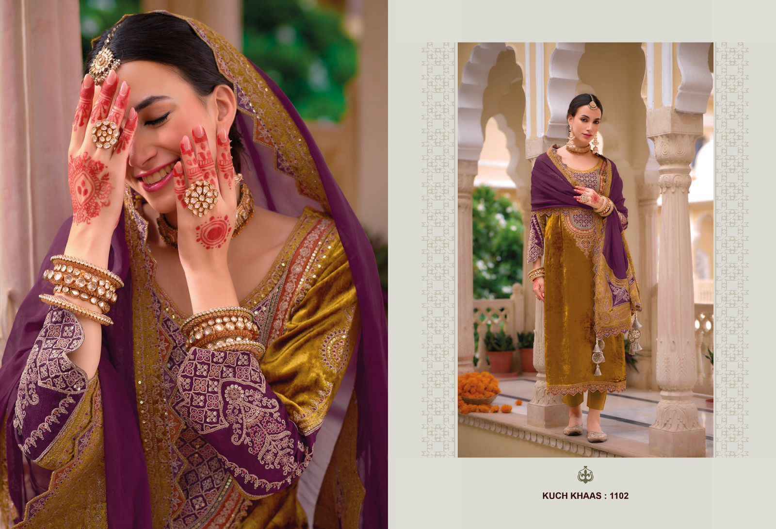Ibiza Lifestyle Kuch Khaas Vol-11 Velvet Dress Material (7 pcs Catalogue)