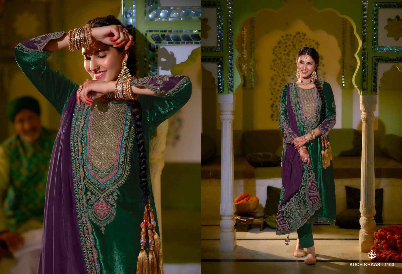 Ibiza Lifestyle Kuch Khaas Vol-11 Velvet Dress Material (7 pcs Catalogue)