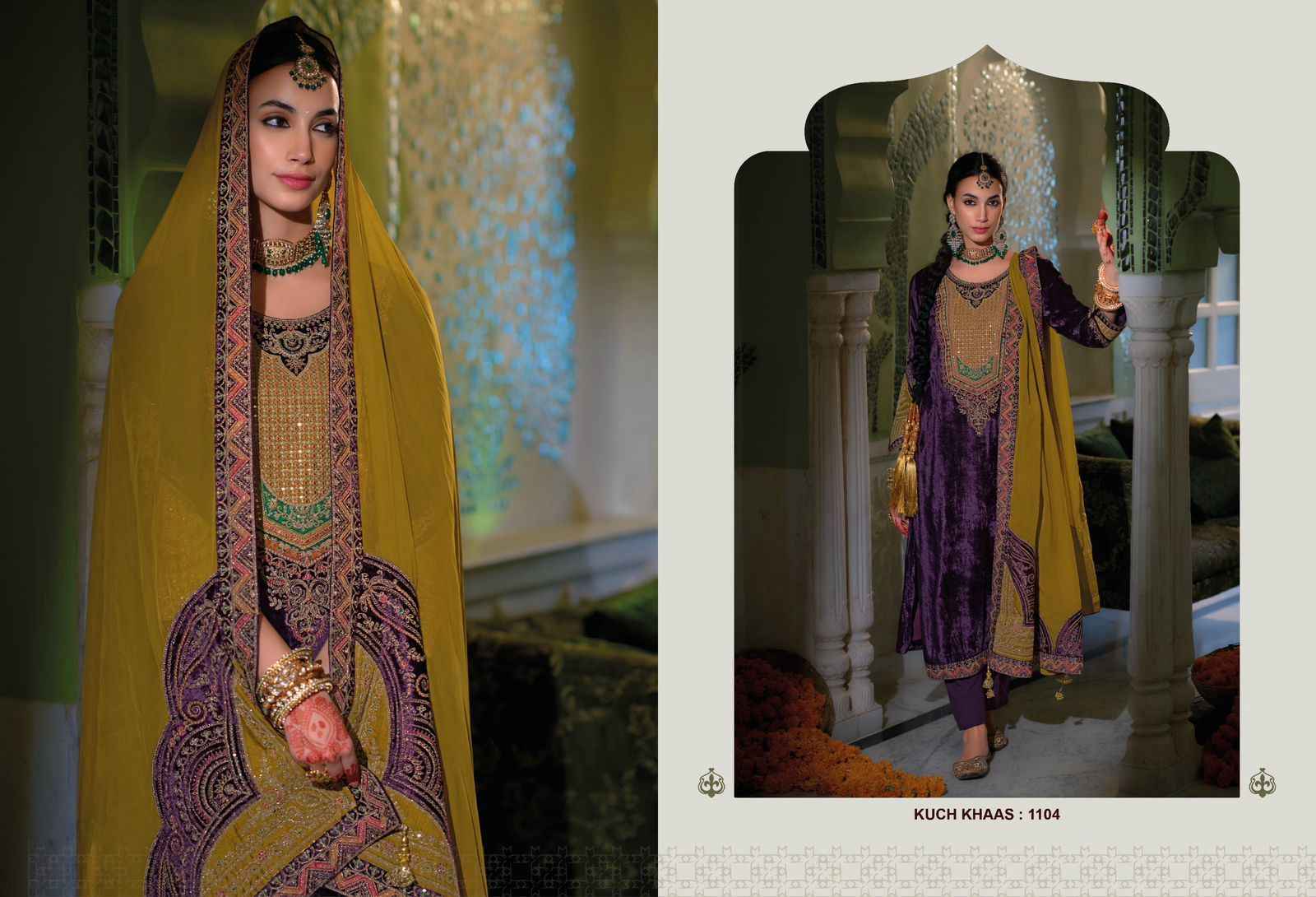 Ibiza Lifestyle Kuch Khaas Vol-11 Velvet Dress Material (7 pcs Catalogue)