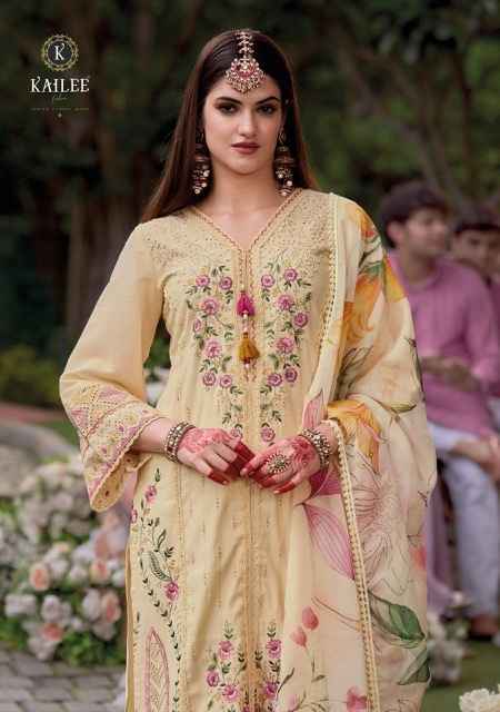 Kailee Fashion Jahan Viscose Simmer Silk Readymade Suit (6 pcs Catalogue)