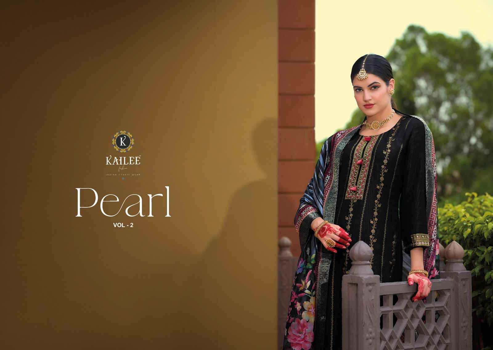 Kailee Fashion Pearl Viscose Simmer Silk Readymade Suit (6 pcs Catalogue)