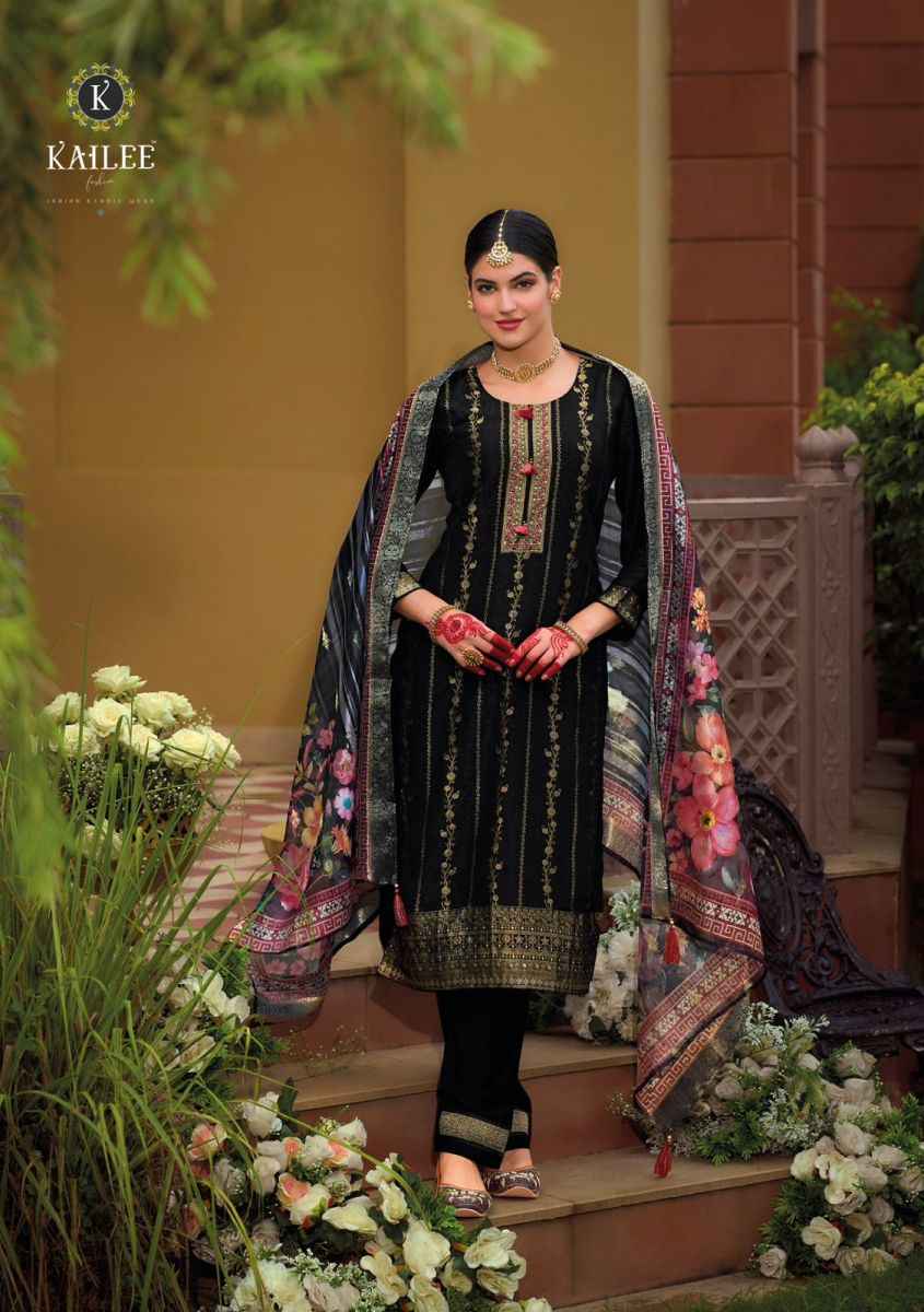 Kailee Fashion Pearl Viscose Simmer Silk Readymade Suit (6 pcs Catalogue)