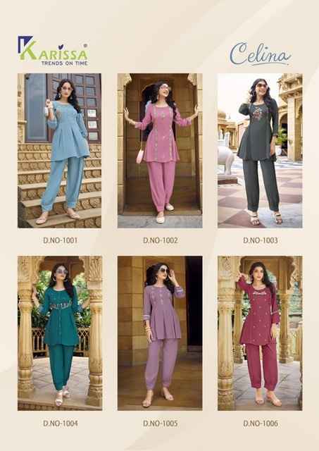 Karissa Celina Viscose Kurti With Bottom (6 pcs Catalogue)