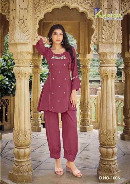 Karissa Celina Viscose Kurti With Bottom (6 pcs Catalogue)