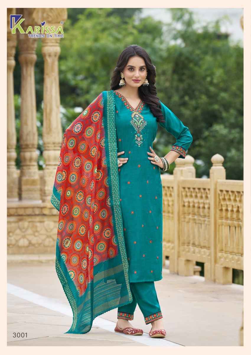 Karissa Nora Vol-3 Viscose Readymade Suit (6 pcs Catalogue)