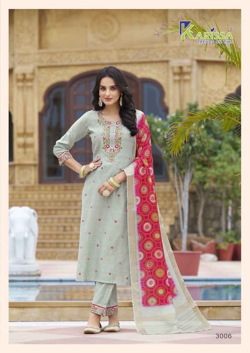 Karissa Nora Vol-3 Viscose Readymade Suit (6 pcs Catalogue)