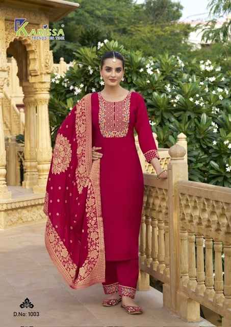 Karissa Roshani Viscose Readymade Suit (6 pcs Catalogue)