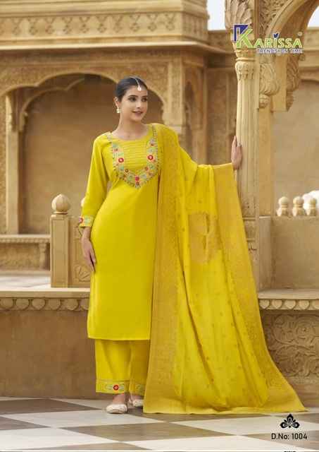 Karissa Roshani Viscose Readymade Suit (6 pcs Catalogue)