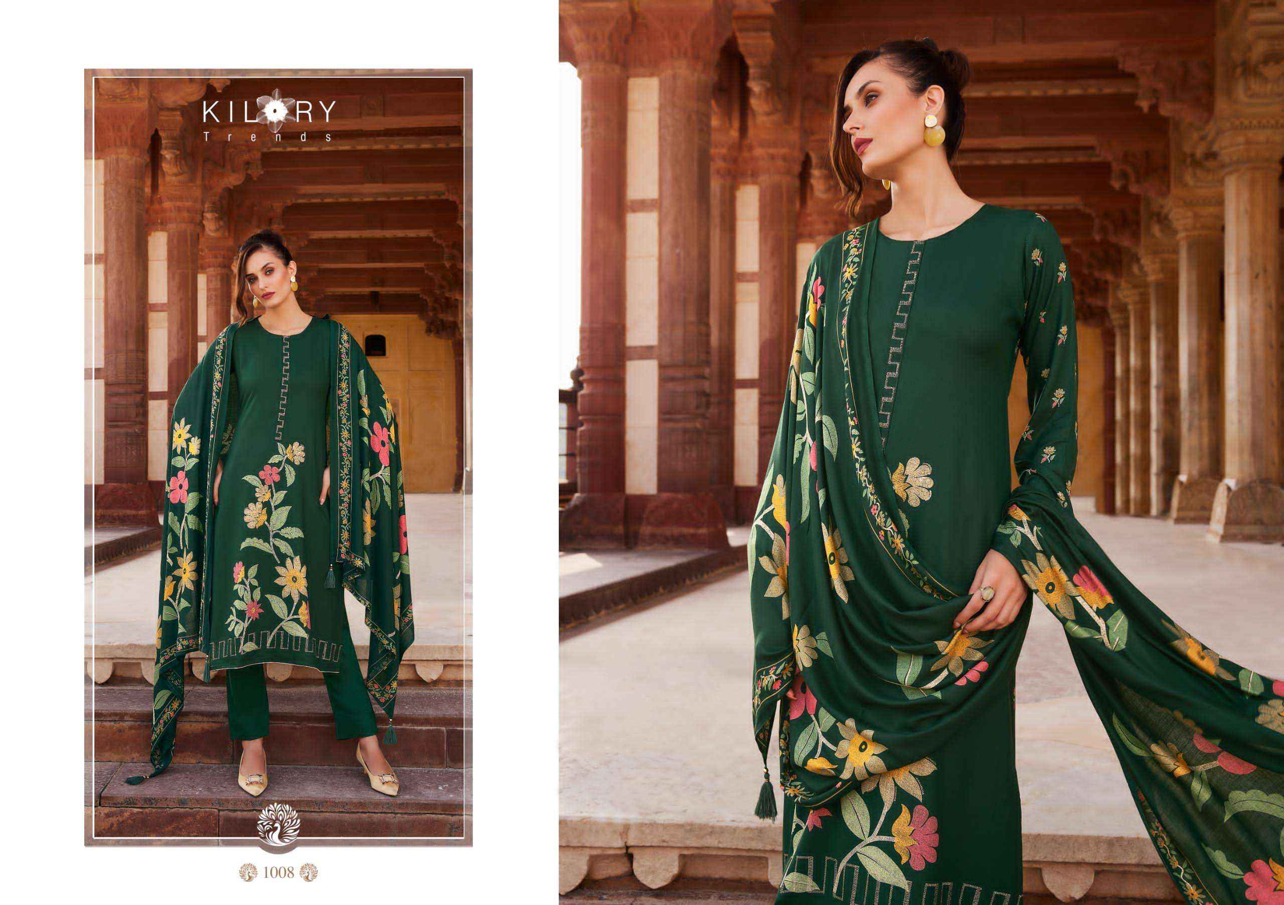 kilory Trends Crystal Pure Viscose pushmina Dres Material (10 pcs Catalogue)