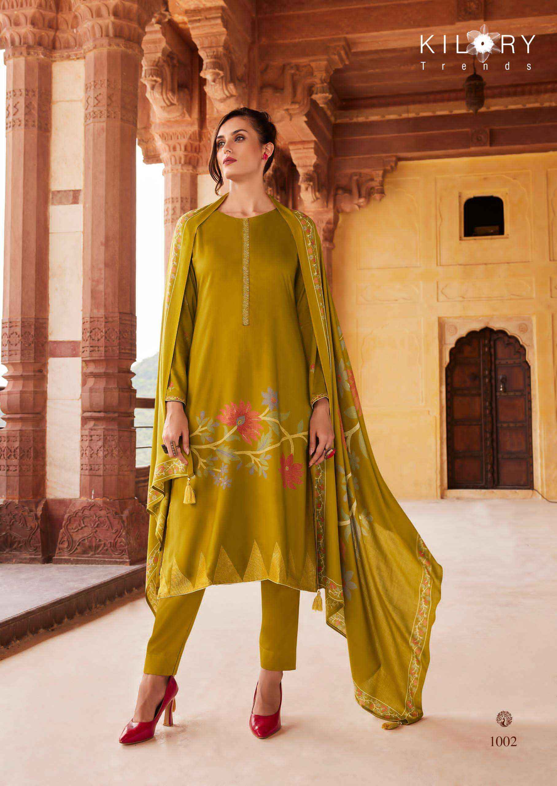 kilory Trends Crystal Pure Viscose pushmina Dres Material (10 pcs Catalogue)