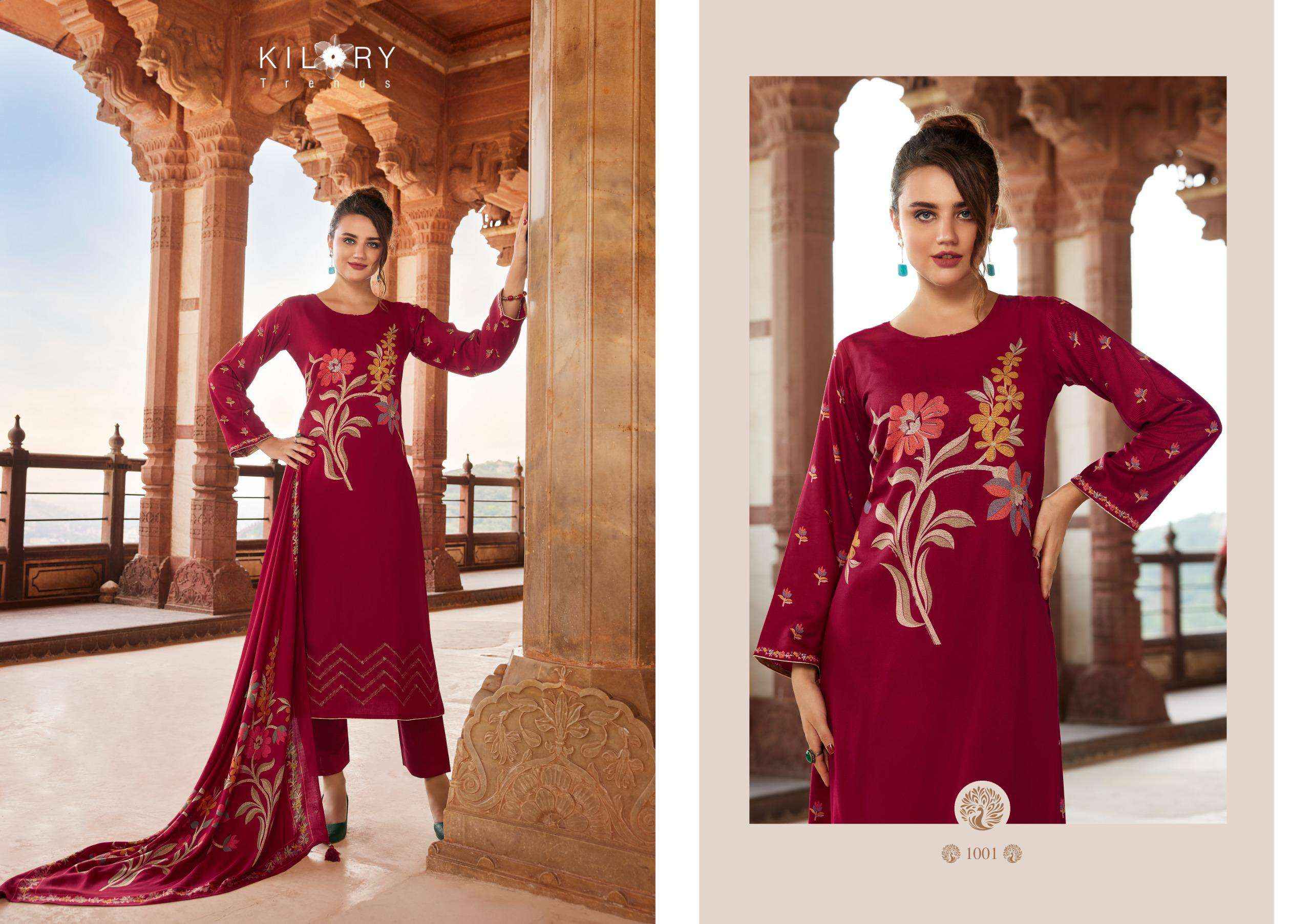 kilory Trends Crystal Pure Viscose pushmina Dres Material (10 pcs Catalogue)