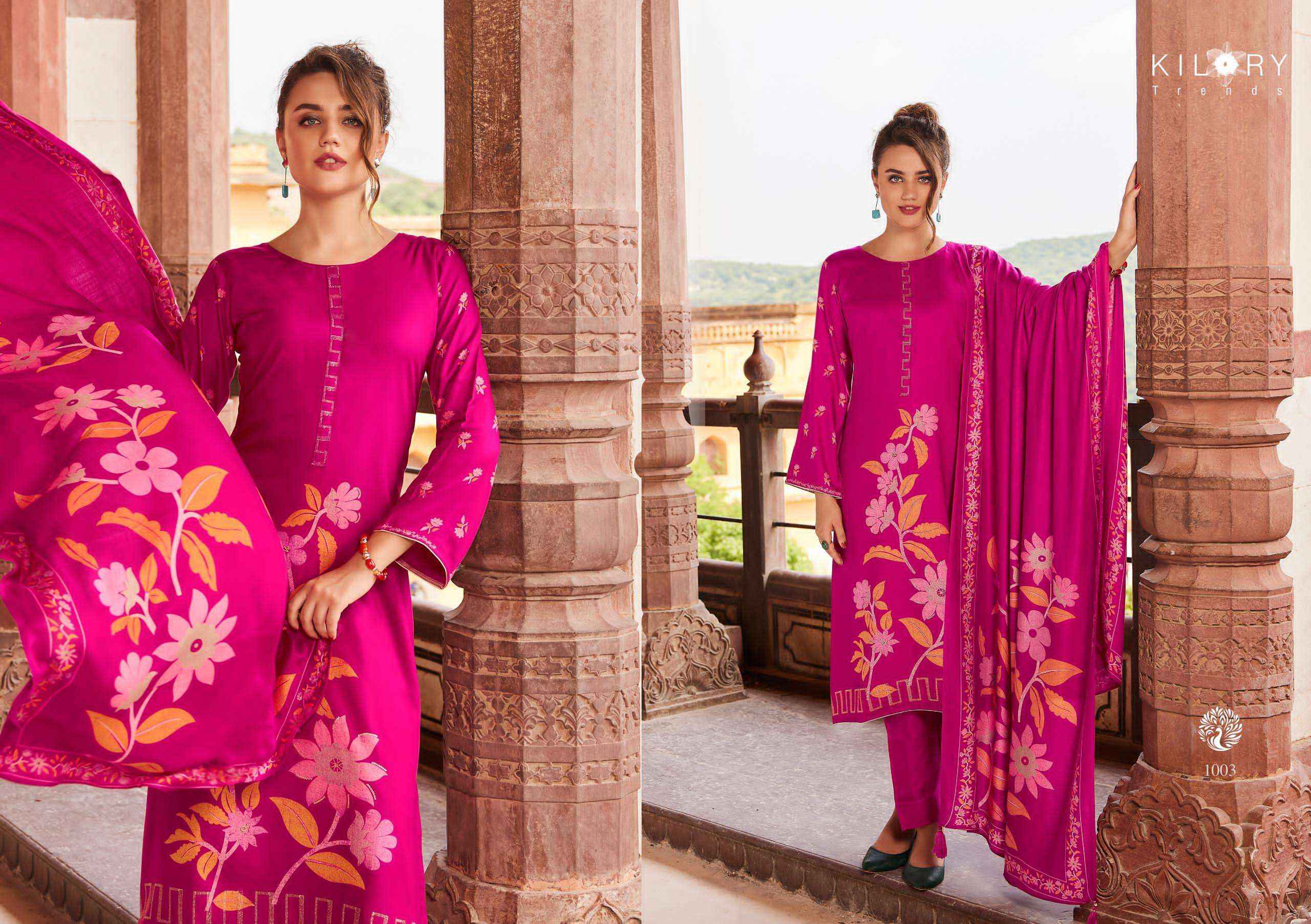 kilory Trends Crystal Pure Viscose pushmina Dres Material (10 pcs Catalogue)