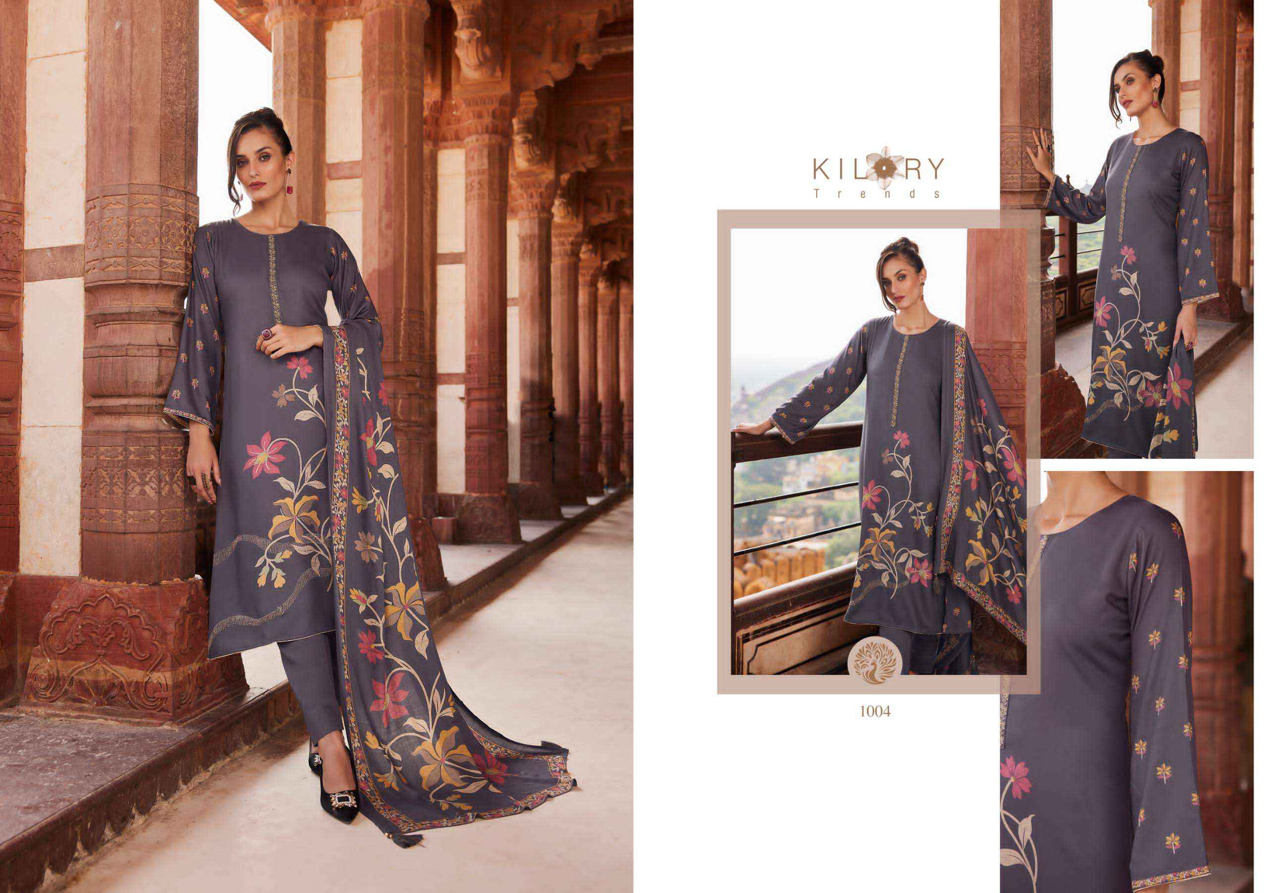 kilory Trends Crystal Pure Viscose pushmina Dres Material (10 pcs Catalogue)