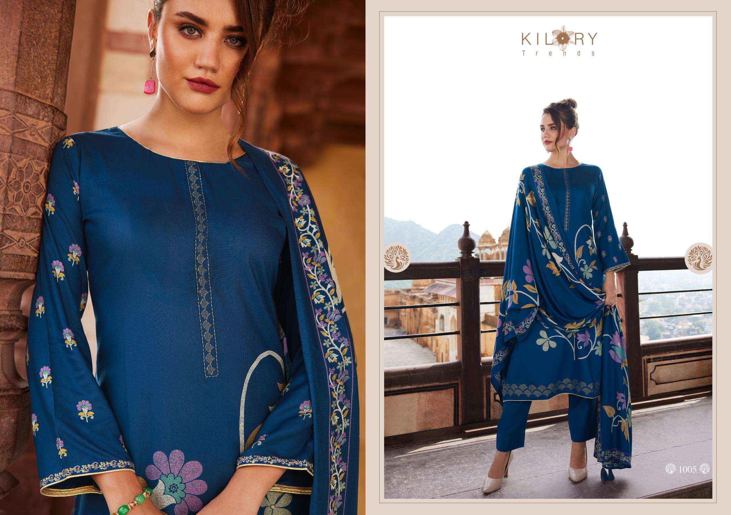 kilory Trends Crystal Pure Viscose pushmina Dres Material (10 pcs Catalogue)