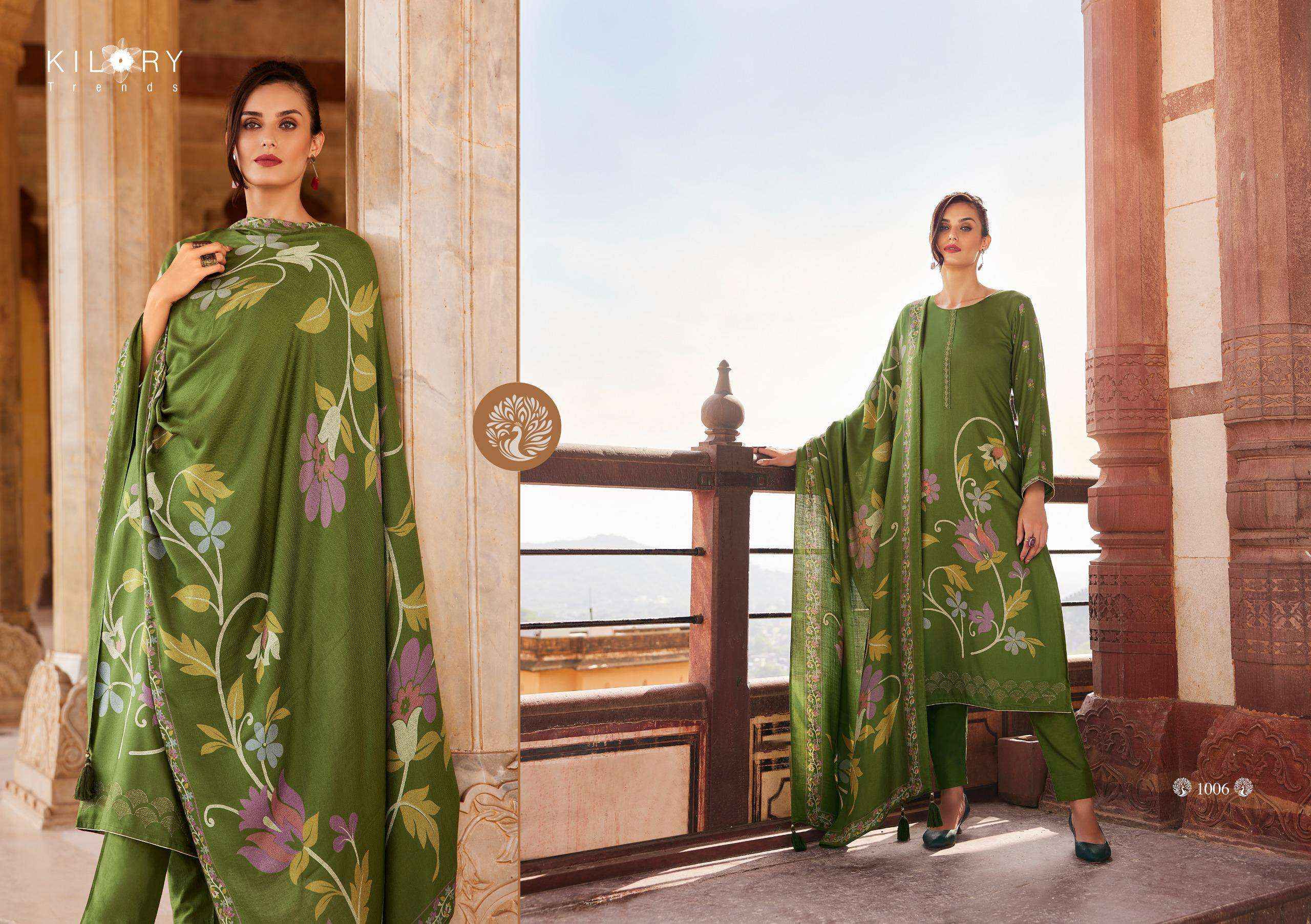 kilory Trends Crystal Pure Viscose pushmina Dres Material (10 pcs Catalogue)