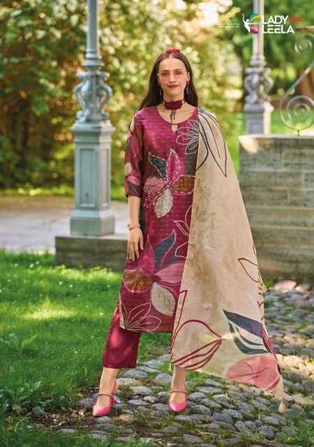 Lady Leela Rubiya Jacquard Silk Readymade Suit Wholesale Online Mumbai