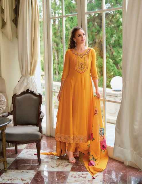 Lily & Lali Begum Jaan Silk Anarkali Style Readymade Suit (6 pcs Catalogue)