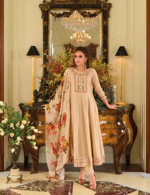 Lily & Lali Begum Jaan Silk Anarkali Style Readymade Suit (6 pcs Catalogue)