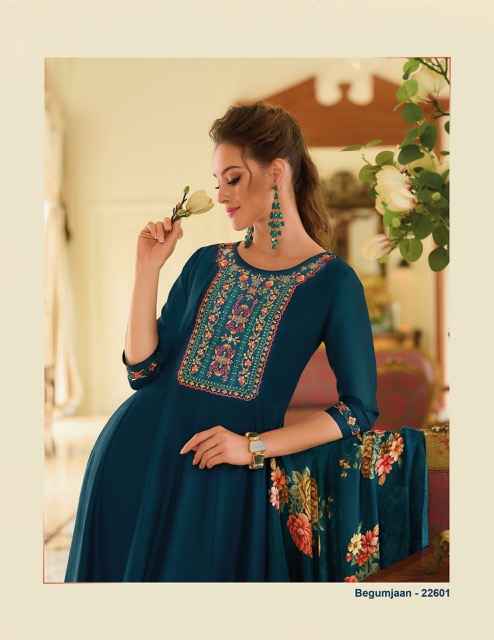 Lily & Lali Begum Jaan Silk Anarkali Style Readymade Suit (6 pcs Catalogue)
