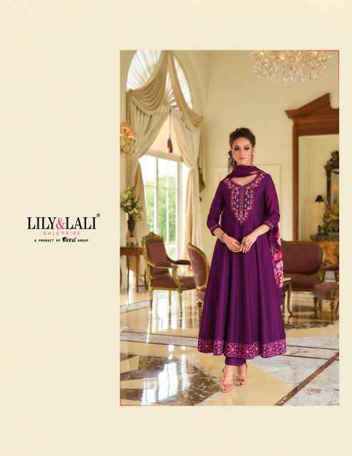Lily & Lali Begum Jaan Silk Anarkali Style Readymade Suit (6 pcs Catalogue)