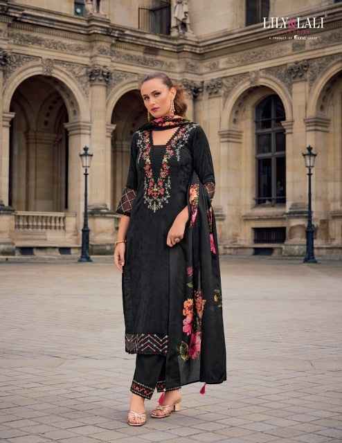 Lily & Lali Haseena Viscose Silk Readymade Suit (6 pcs Catalogue)