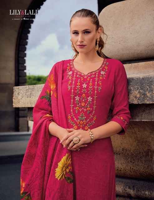 Lily & Lali Haseena Viscose Silk Readymade Suit (6 pcs Catalogue)