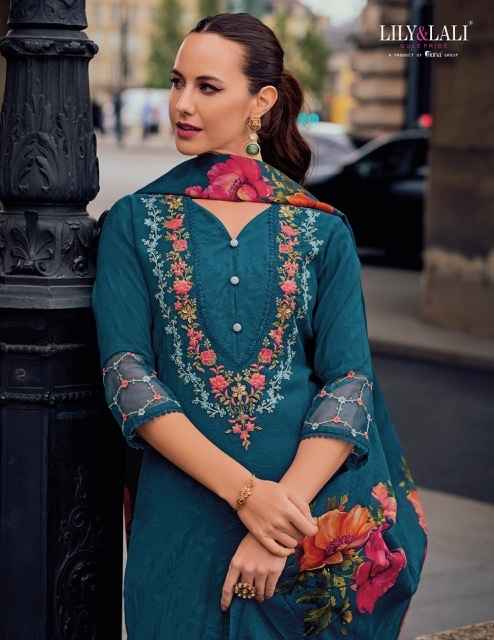 Lily & Lali Haseena Viscose Silk Readymade Suit (6 pcs Catalogue)
