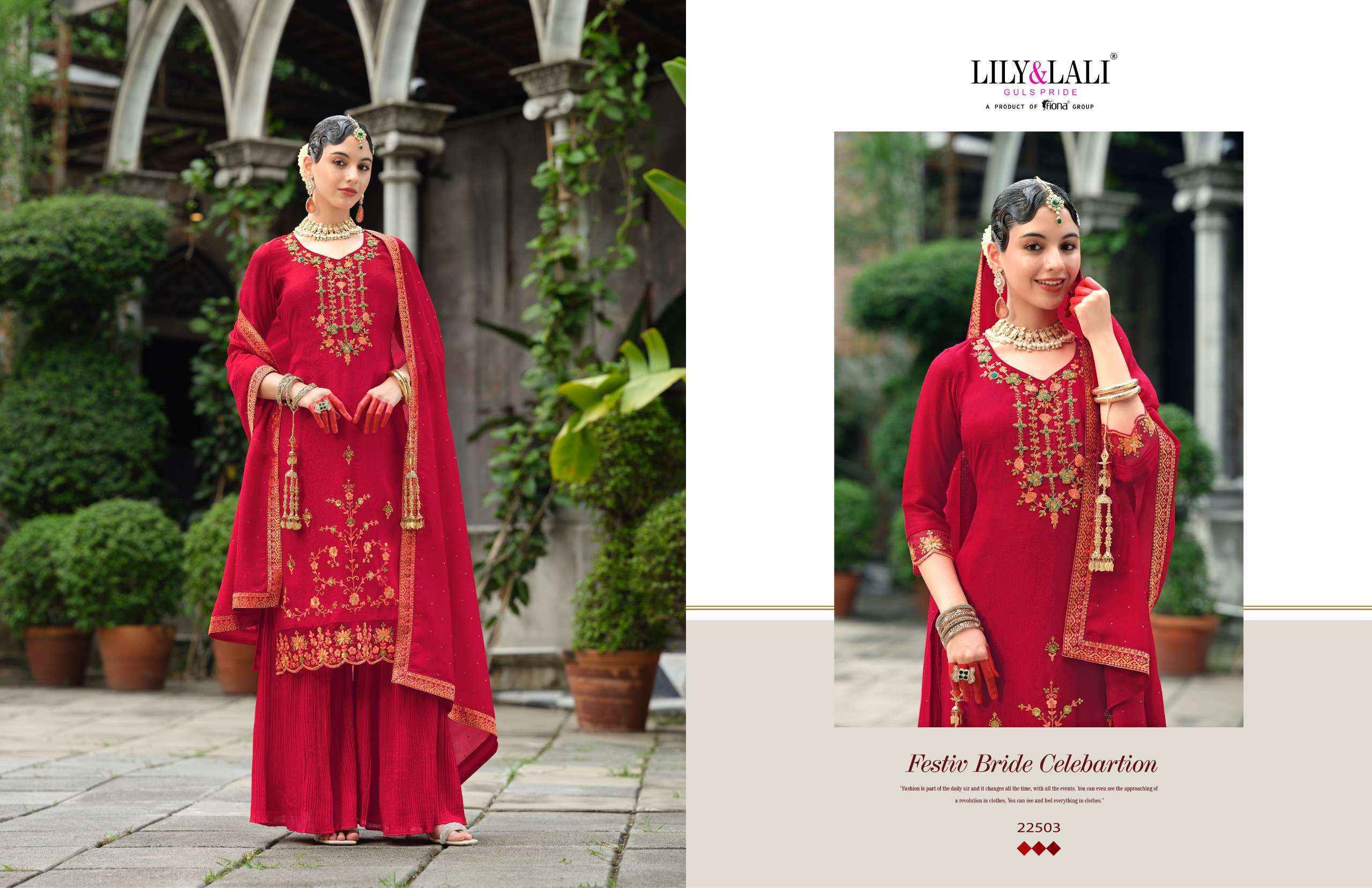 Lily & Lali Karwa Special Vol-2 Jacquard Readymade Suit (6 pcs Catalogue)