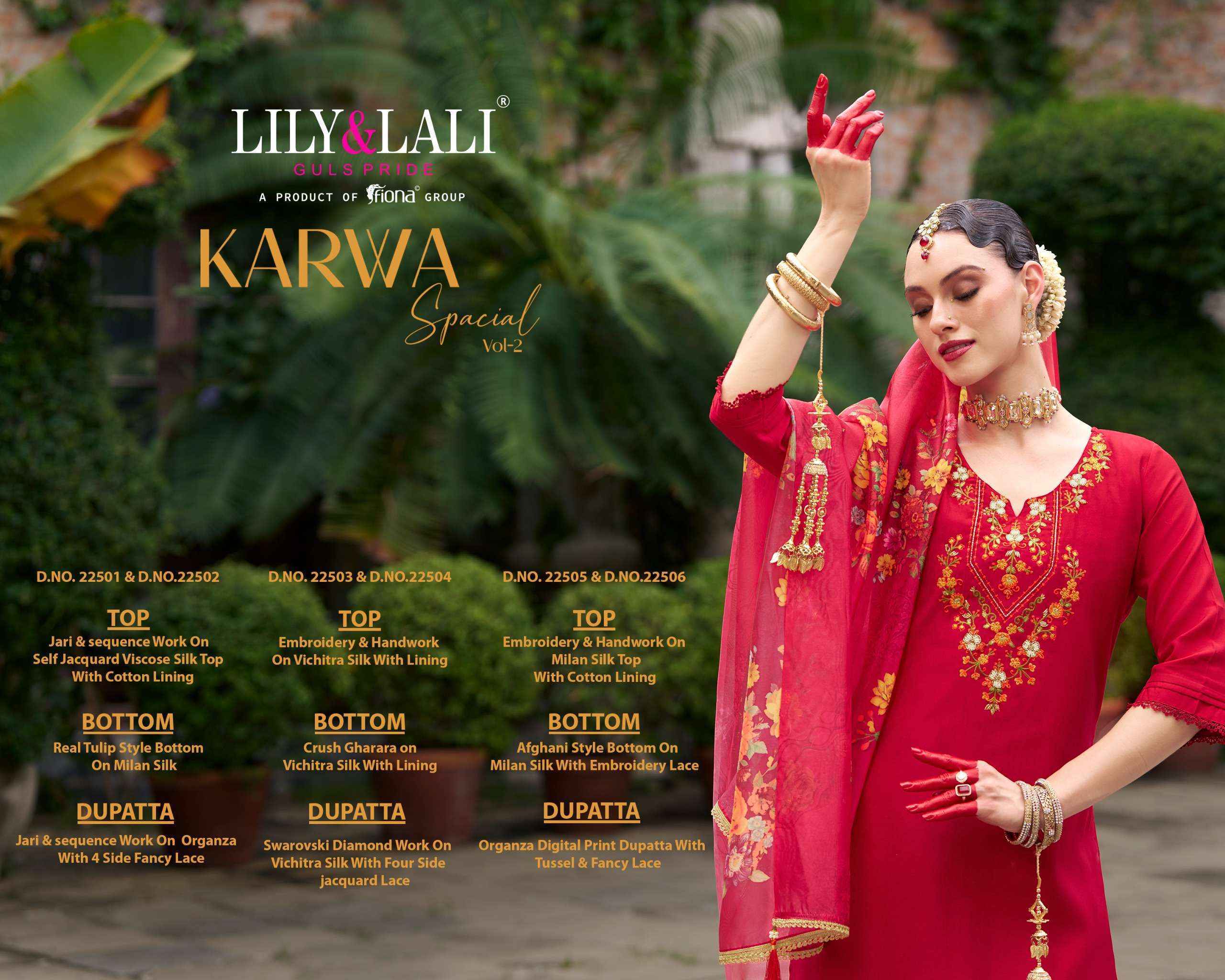 Lily & Lali Karwa Special Vol-2 Jacquard Readymade Suit (6 pcs Catalogue)