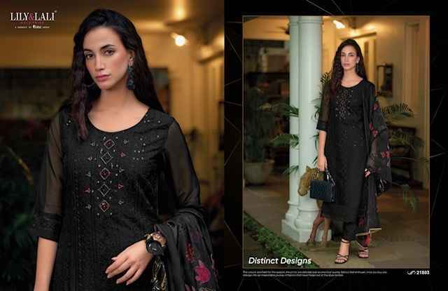 Lily & Lali Organza Chikan Kari Vol-3 Organza Readymade Suit (6 pcs Catalogue)
