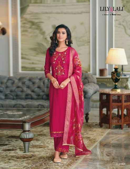 Lily Lali Rubab Viscose Silk Readymade Suit Wholesale Online Mumbai