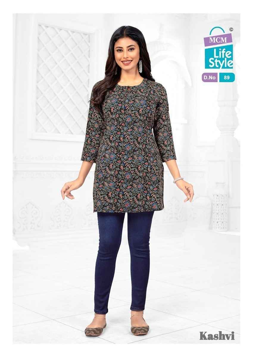 MCM Lifestyle Kashvi Vol-6 Short Cotton Kurti (10 pcs Catalogue)