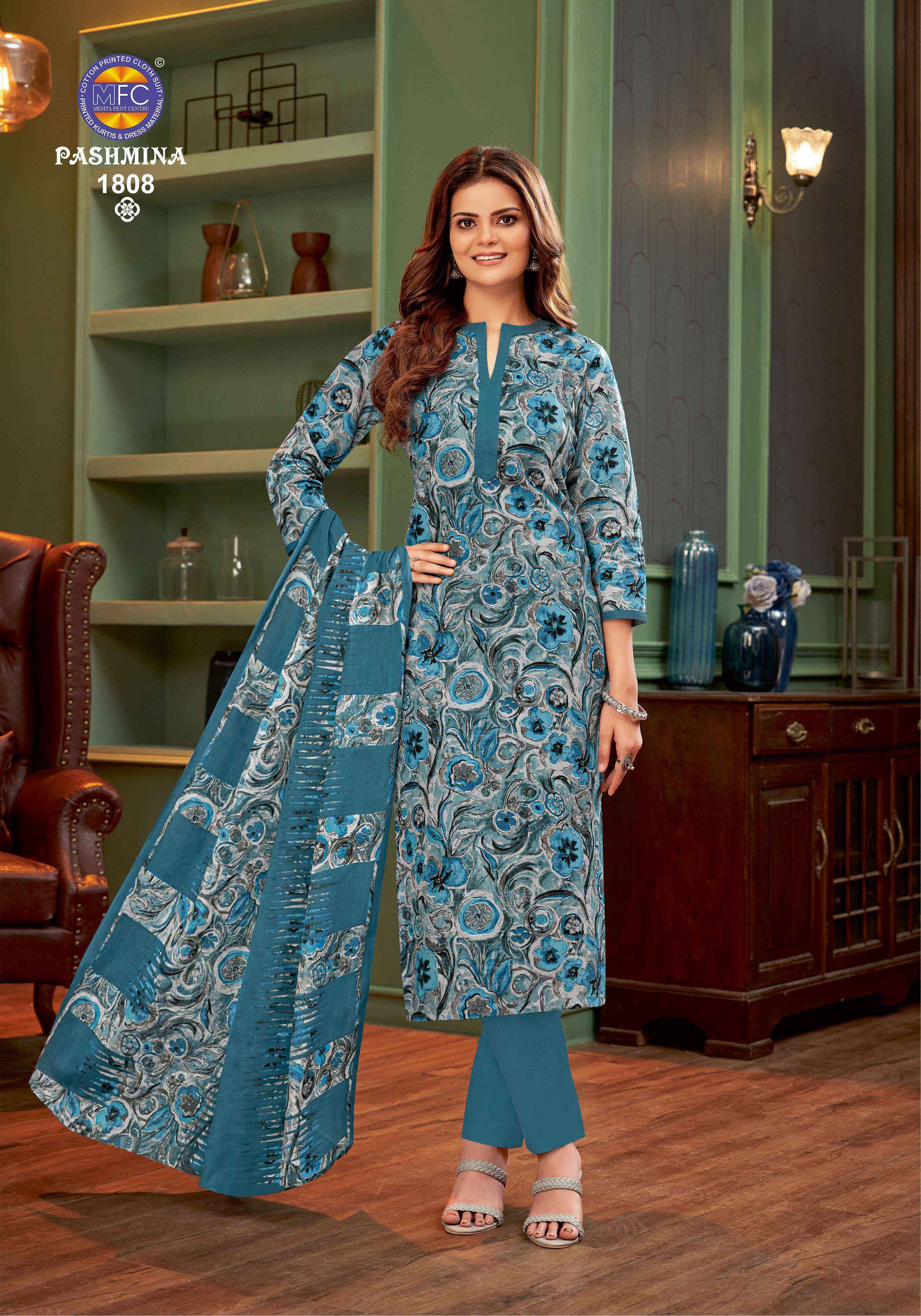 Mfc cotton dress material wholesale top
